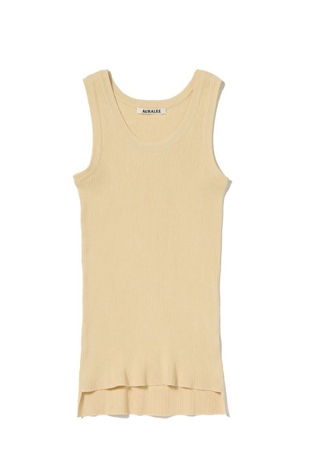 tank top woman yellow AURALEE | A00T03HRYELLOW BEIGE